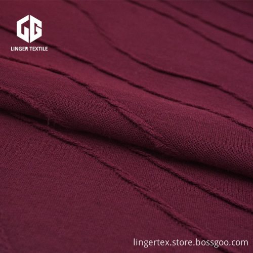 65/35 TR Jacquard Single Jersey Fabric Polyester Rayon